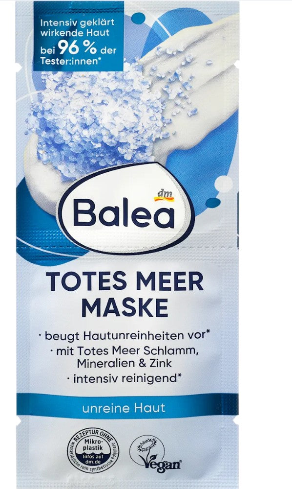 Balea Dead Sea Mud Face Mask for Deep Purifying and Cleansing - 16 ml