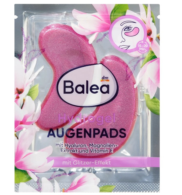 Hydrogel Patches with Shiny Touch for Hydration and Radiance Around Eyes by Balea - One Pair