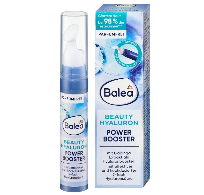 Beauty Hyaluronic Acid Serum Enhanced (Power Booster) for Instant and Intensive Hydration by Balea - 10 ml