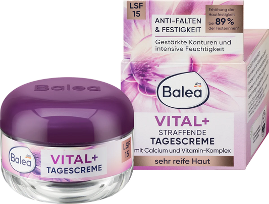 Balea Vital Face Cream for Firming and Protection (SPF 15) - 50 ml