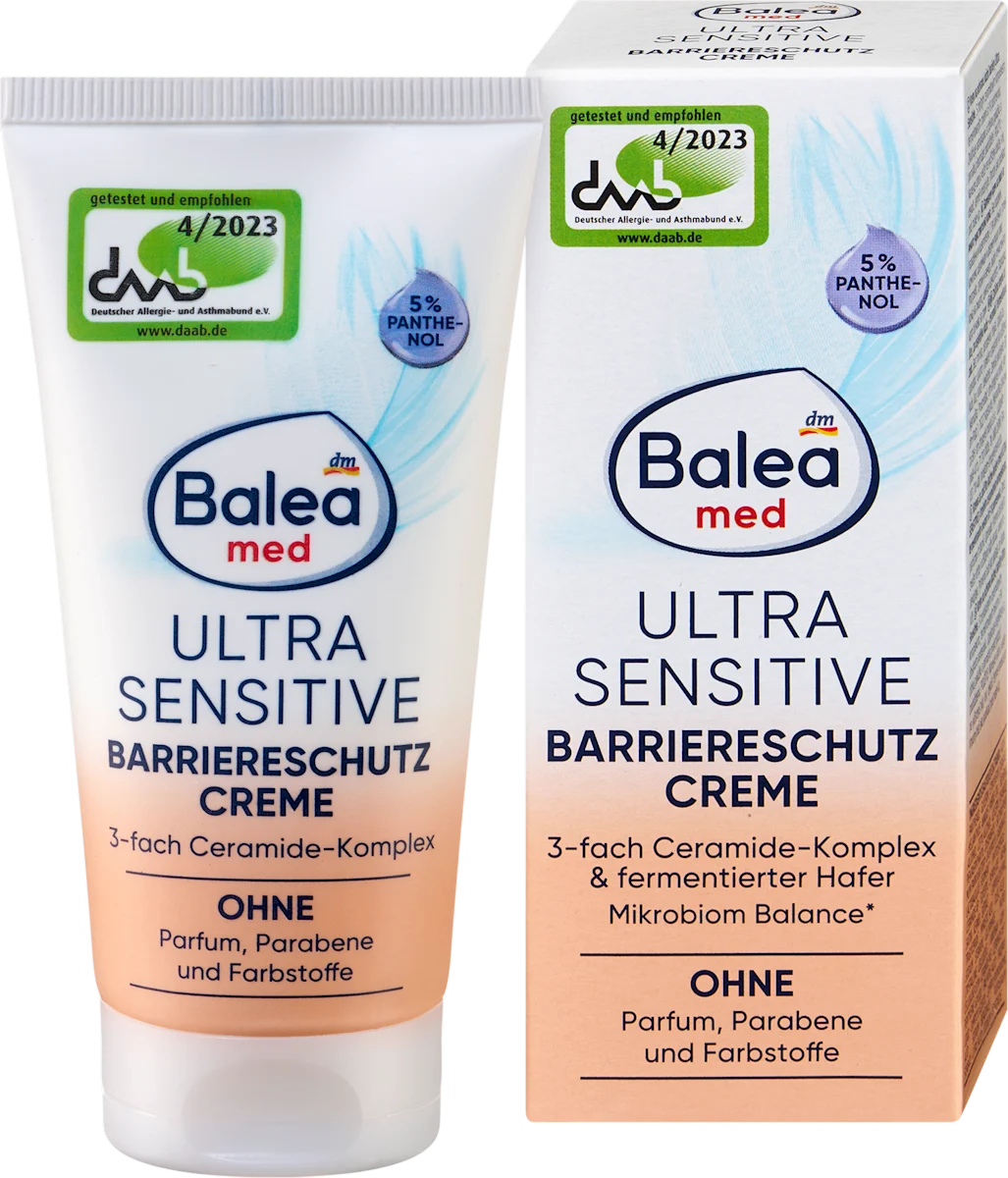 Balea Med Repair Cream for Ultra-Sensitive Skin Barrier Repair and Protection - 50 ml
