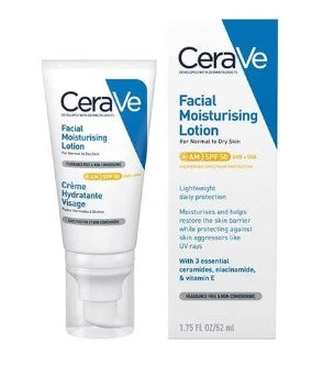 لوشن مرطب نهاري للوجه +SPF50 من سيرافي للبشرة العادية والجافة - 52 مل