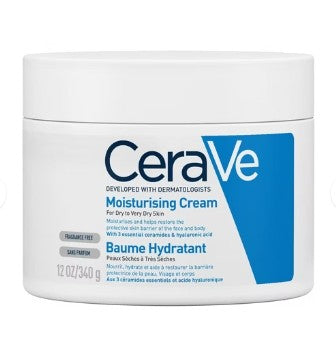 CeraVe Moisturising Cream for Dry to Very Dry Skin with Hyaluronic Acid and 3 Essential Ceramides 340g