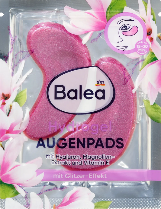 Hydrogel Patches with Shiny Touch for Hydration and Radiance Around Eyes by Balea - One Pair