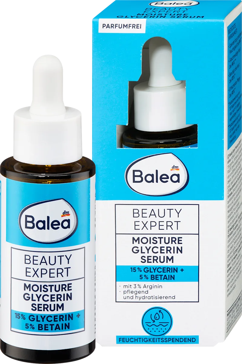 Beauty Expert Serum with Glycerin for Intense Hydration and Softness by Balea - 30 ml