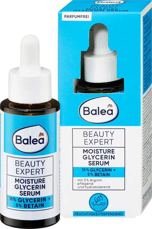 Beauty Expert Serum with Glycerin for Intense Hydration and Softness by Balea - 30 ml