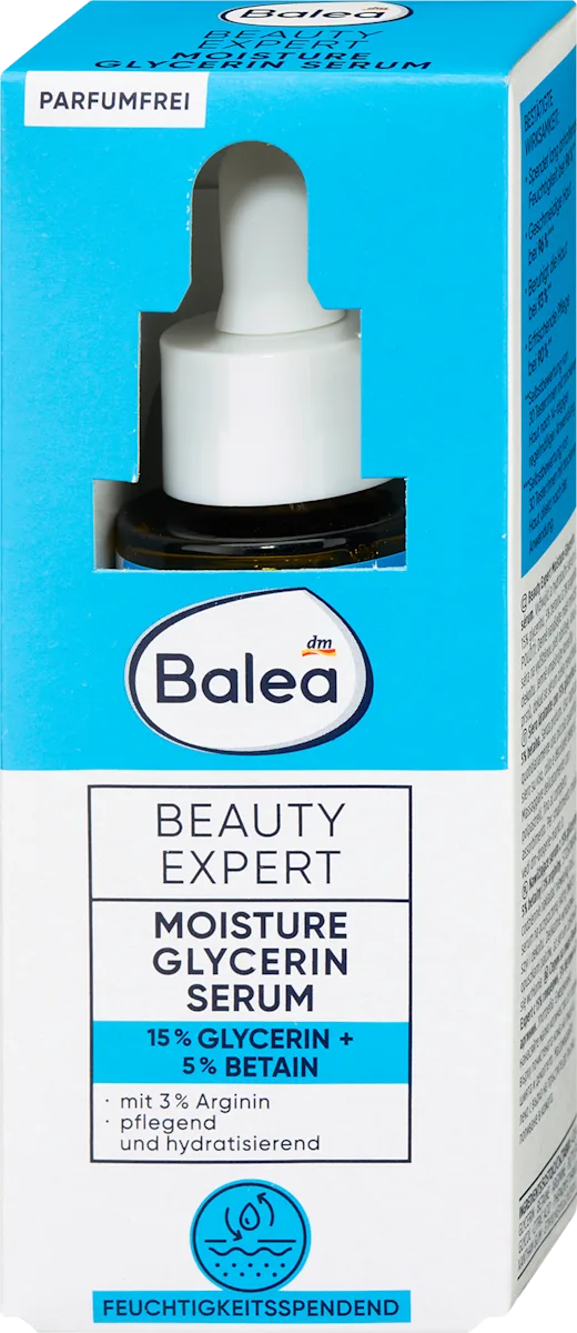 Beauty Expert Serum with Glycerin for Intense Hydration and Softness by Balea - 30 ml
