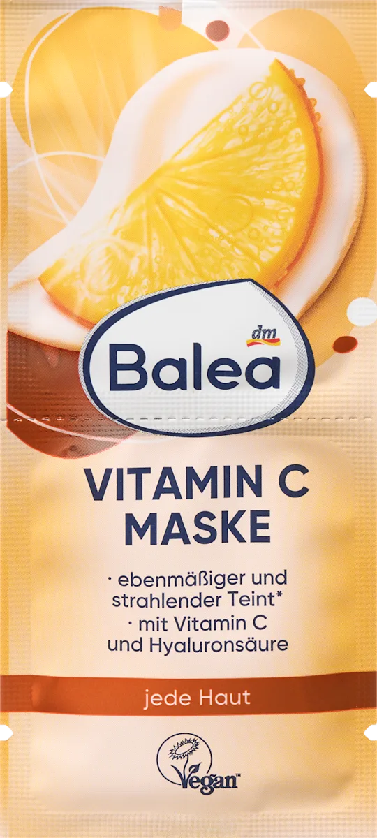 Vitamin C Face Mask for Radiance and Skin Activation by Balea - 16 ml
