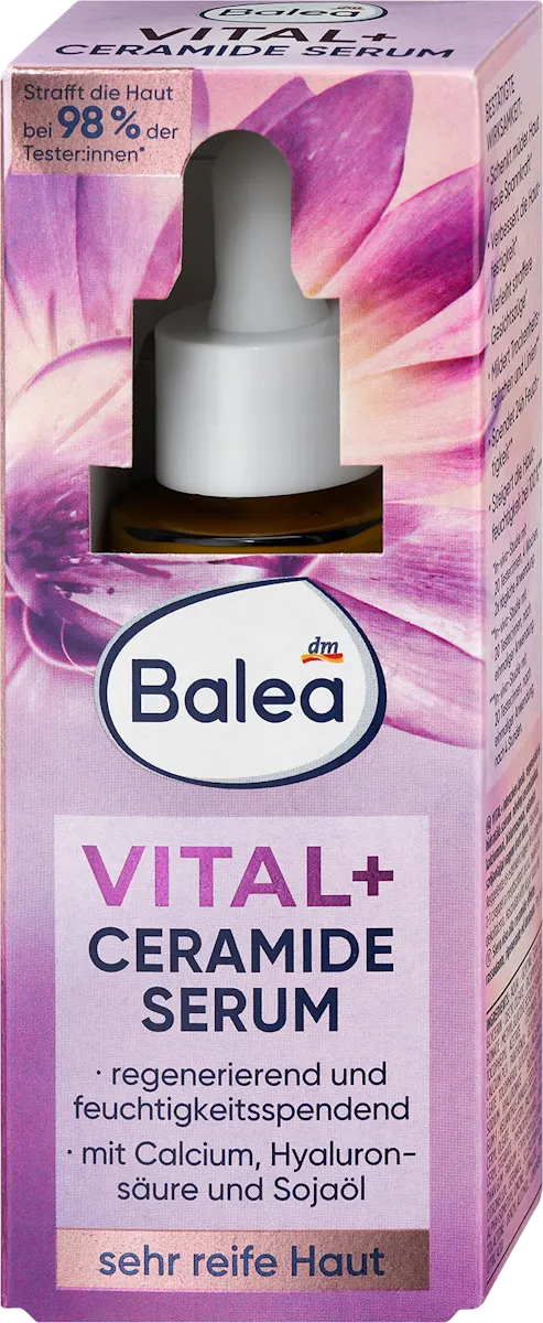 Vital Intensive Repair Serum with Ceramide to Strengthen and Protect Skin by Balea - 30 ml