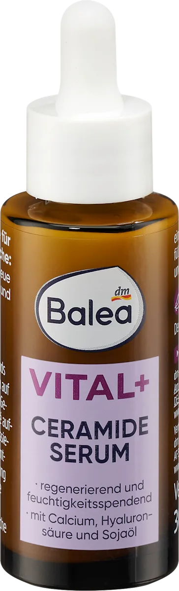 Vital Intensive Repair Serum with Ceramide to Strengthen and Protect Skin by Balea - 30 ml