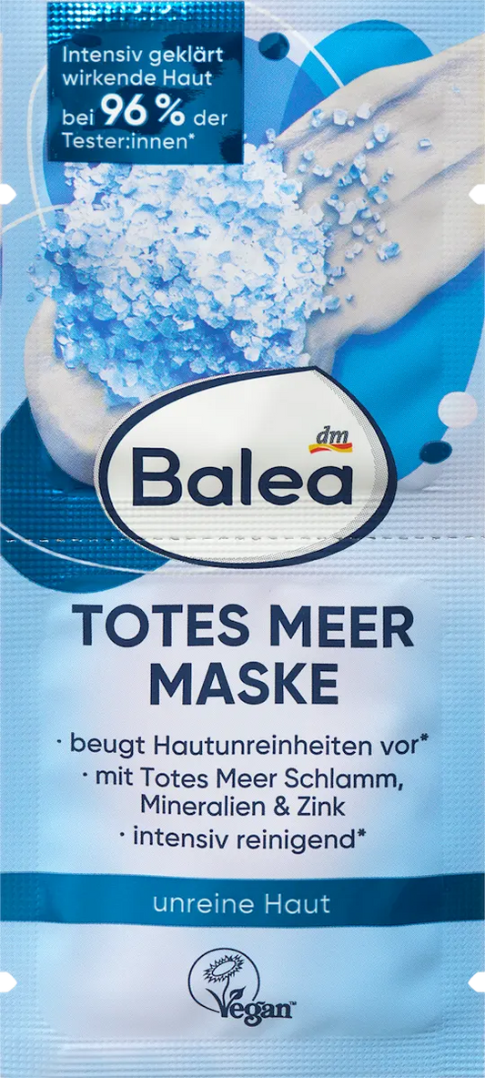 Balea Dead Sea Mud Face Mask for Deep Purifying and Cleansing - 16 ml