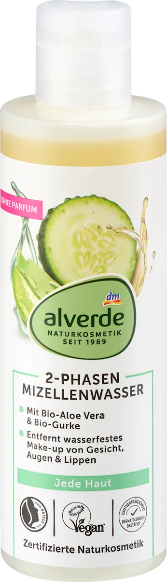 alverde Aloe Vera & Cucumber Micellar Water - 200 ml