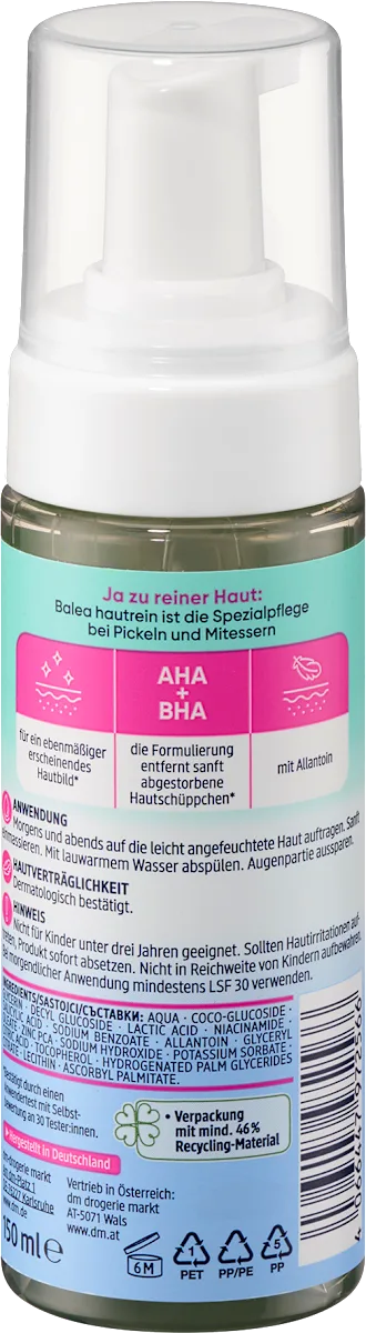 Cleansing and Purifying Foam by Balea - 150 ml