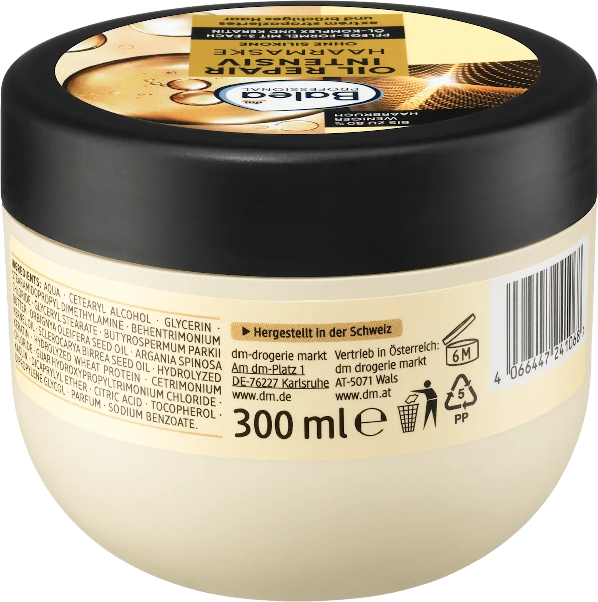 Intensive Hair Repair Mask with Oils by Balea - 300 ml