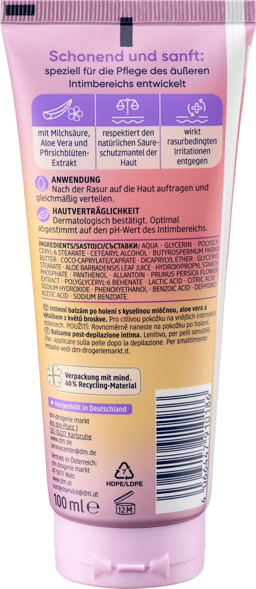 Aftershave Balm for Sensitive Areas by Balea - 100 ml
