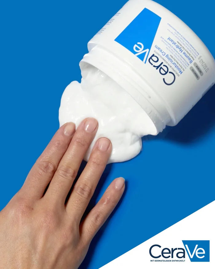 Moisturizing Cream for Dry to Very Dry Skin by CeraVe with Ceramide, Hyaluronic Acid & 3 Ceramides - 454g