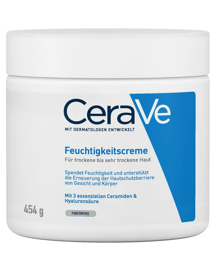 Moisturizing Cream for Dry to Very Dry Skin by CeraVe with Ceramide, Hyaluronic Acid & 3 Ceramides - 454g